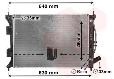 VAN WEZEL Radiaator,mootorijahutus 82002381